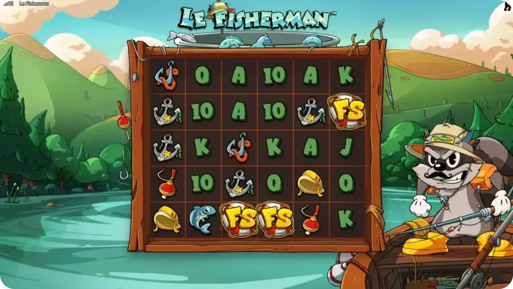 Le Fisherman free spins bonus round