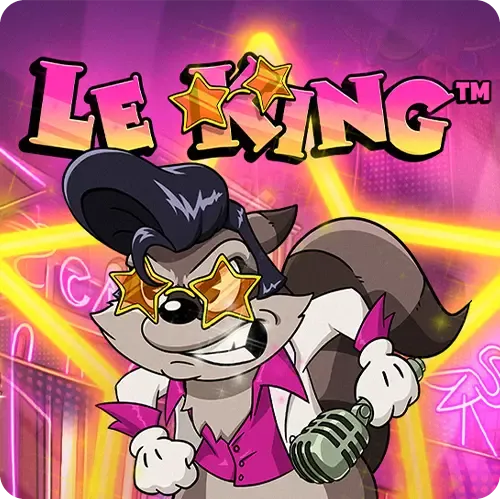 Le King Vegas-themed cluster slot by Hacksaw Gaming with Jackpot Markers and Neon Rainbow feature on a 6x5 grid