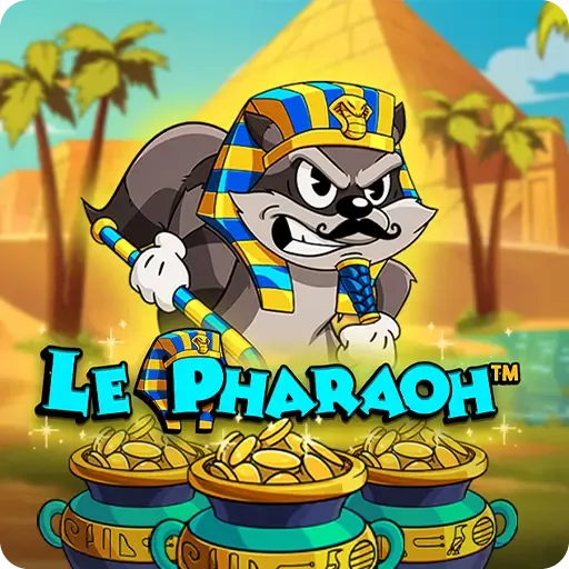 Le Pharaoh slot by Hacksaw Gaming with Sticky Re-Drops and Egyptian-themed cluster pays on a 6x5 grid